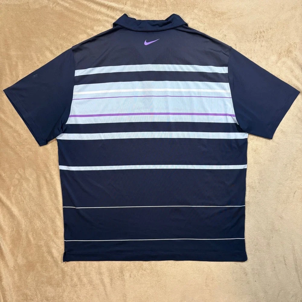Nike Golf Dri-FIT Golf Polo - Blue/Purple - XXL‎